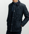 Blouson col chemise marine - IZAC