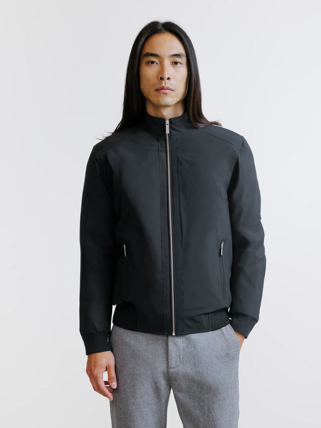 Blouson col montant noir - IZAC