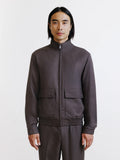 Blouson col montant marron - IZAC