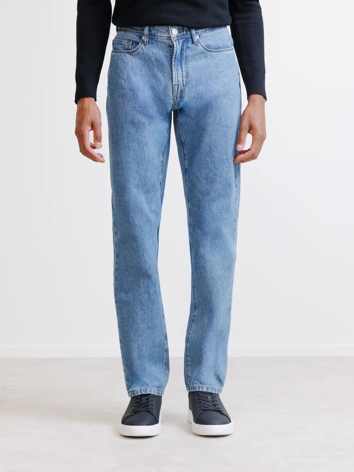 Jean 5 poches regular bleu moyen - IZAC
