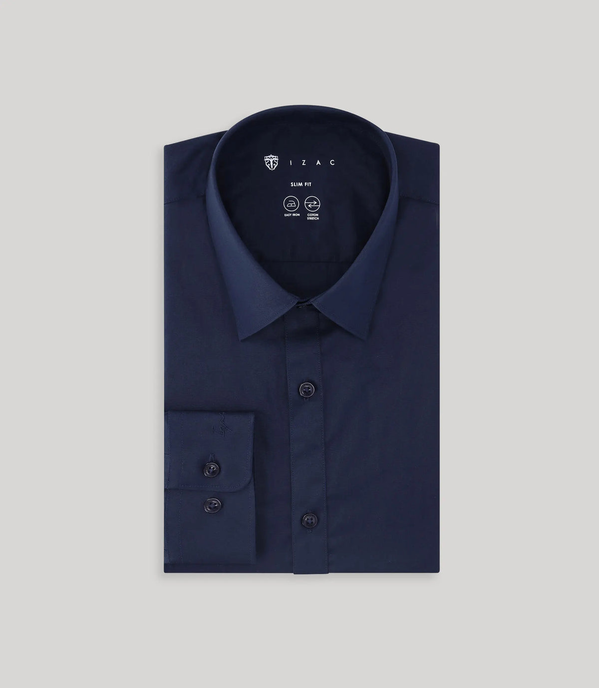 Chemise ville unie marine - IZAC