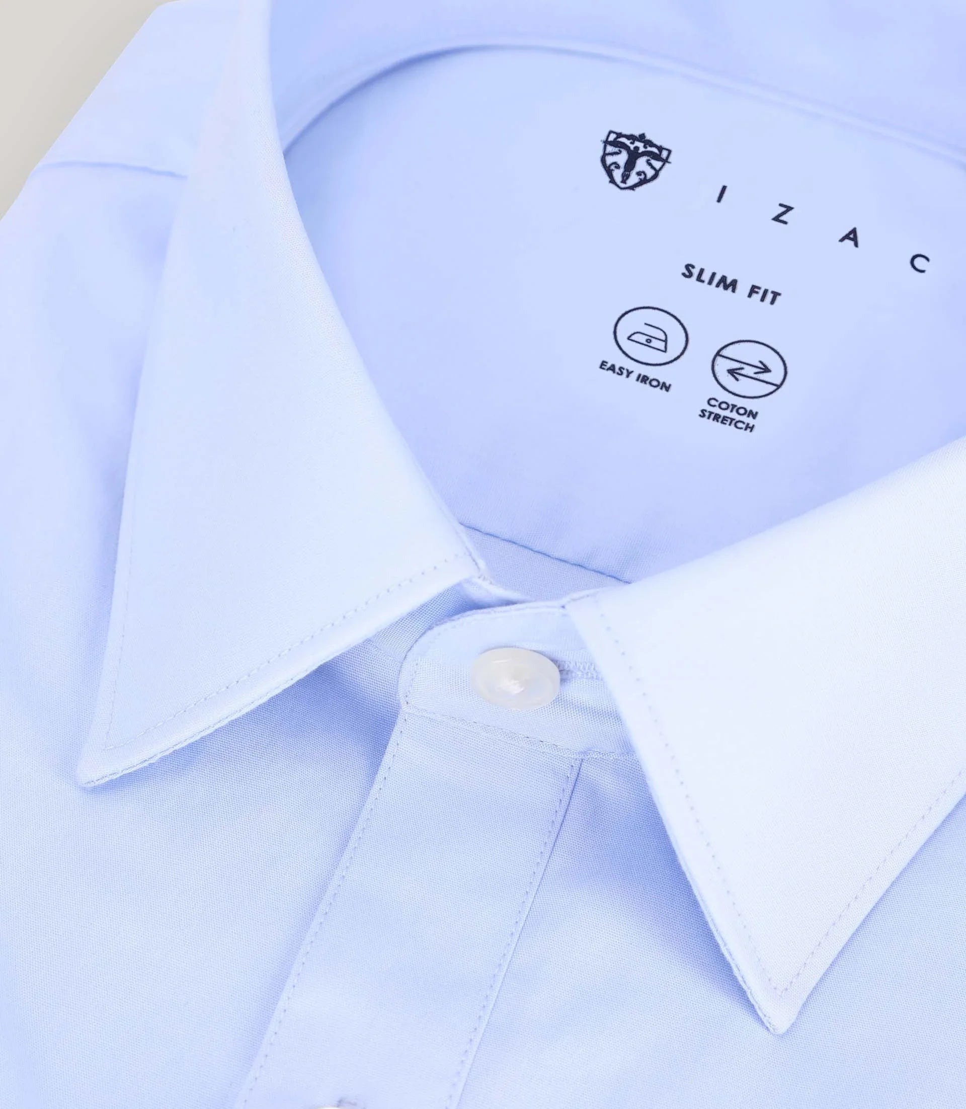 Chemise ville unie ciel - IZAC