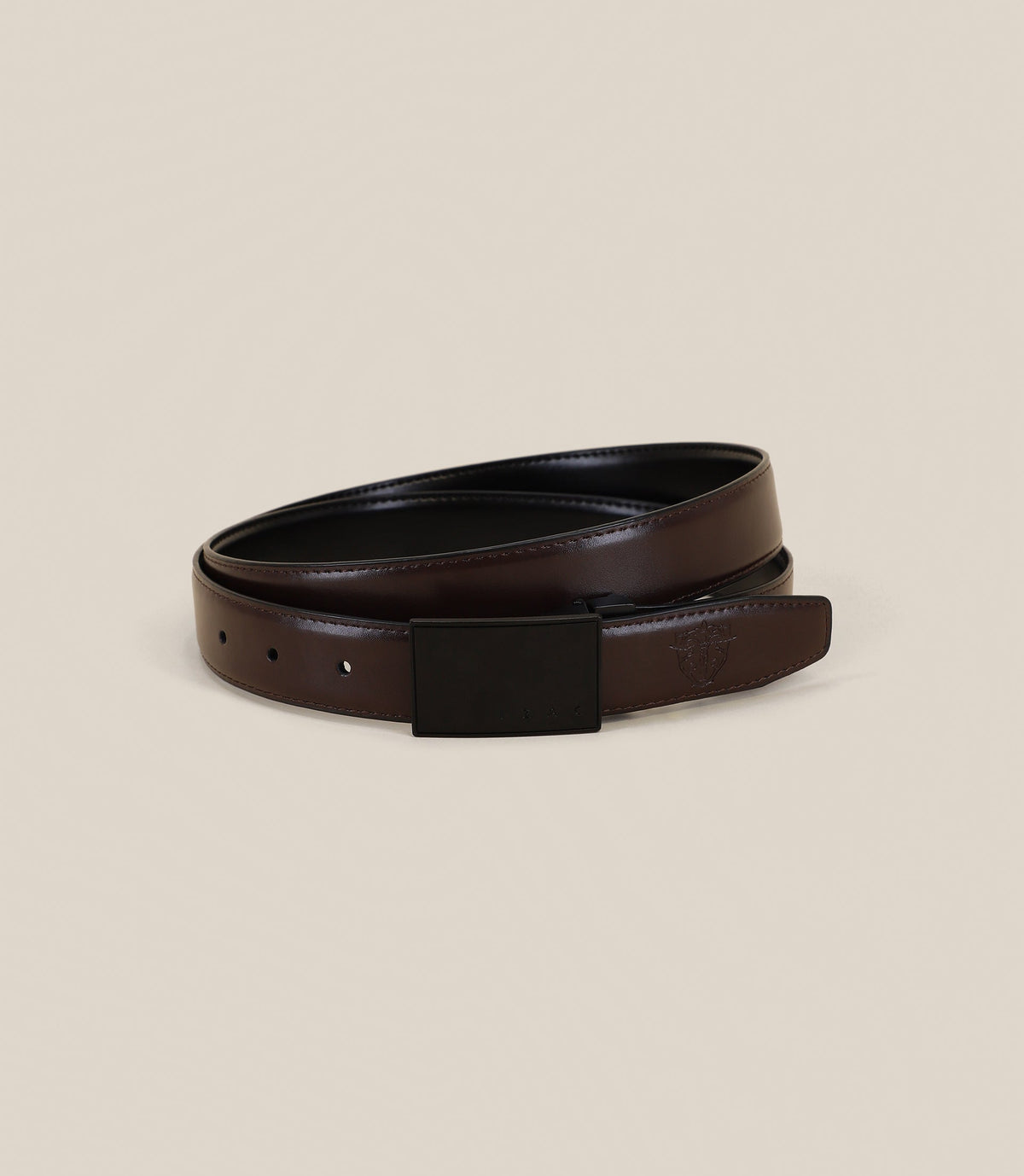 Ceinture réversible ajustable noire - IZAC
