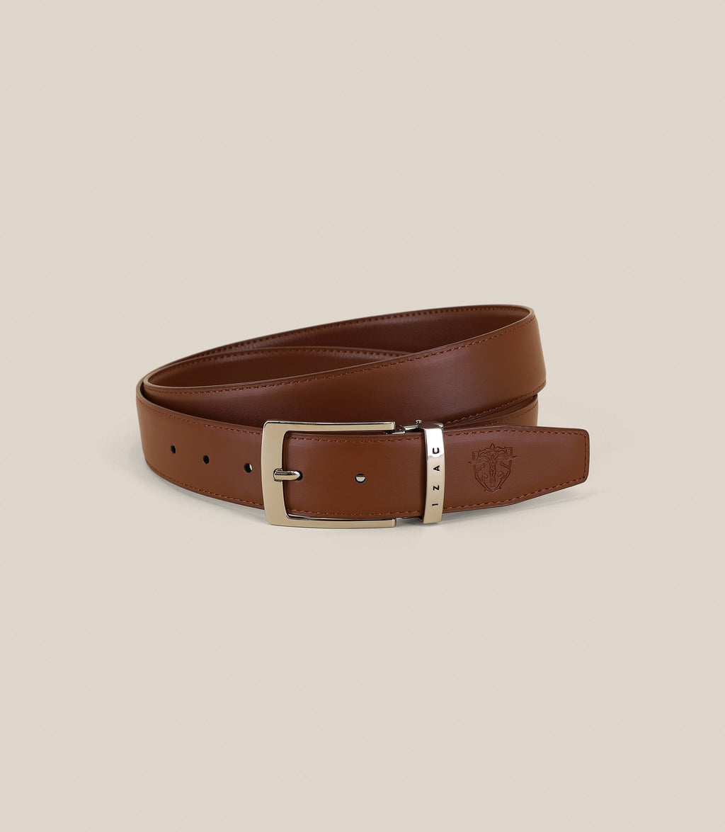 Ceinture réversible camel - IZAC