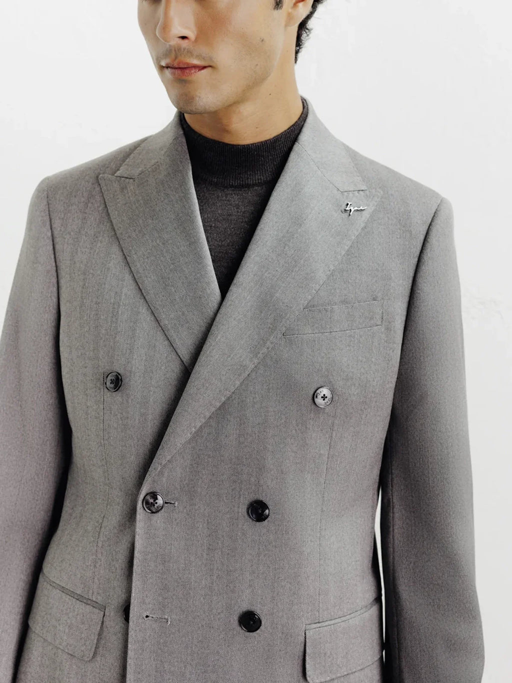 Costume croisé gris - IZAC