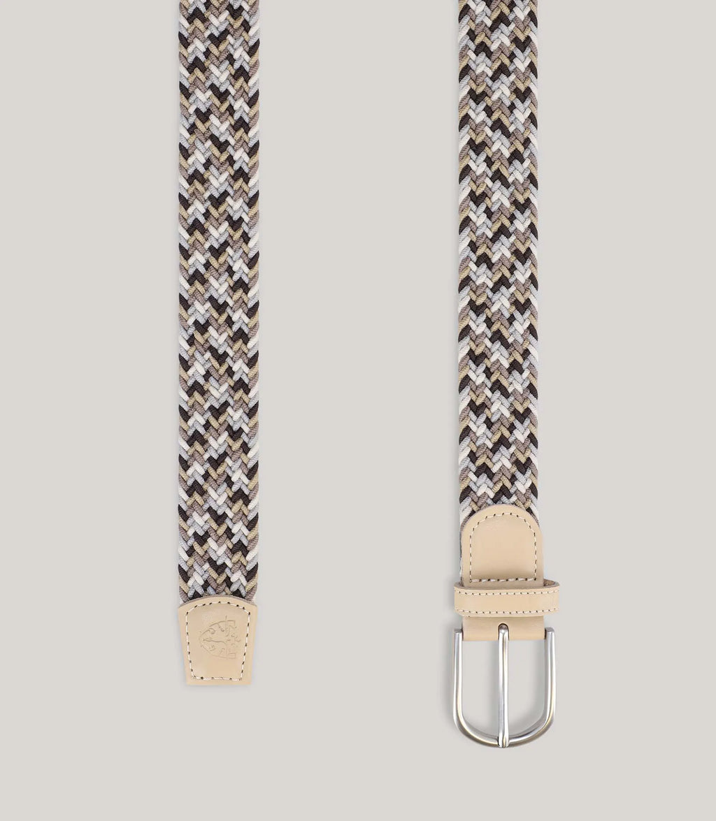 Ceinture tressée beige - IZAC
