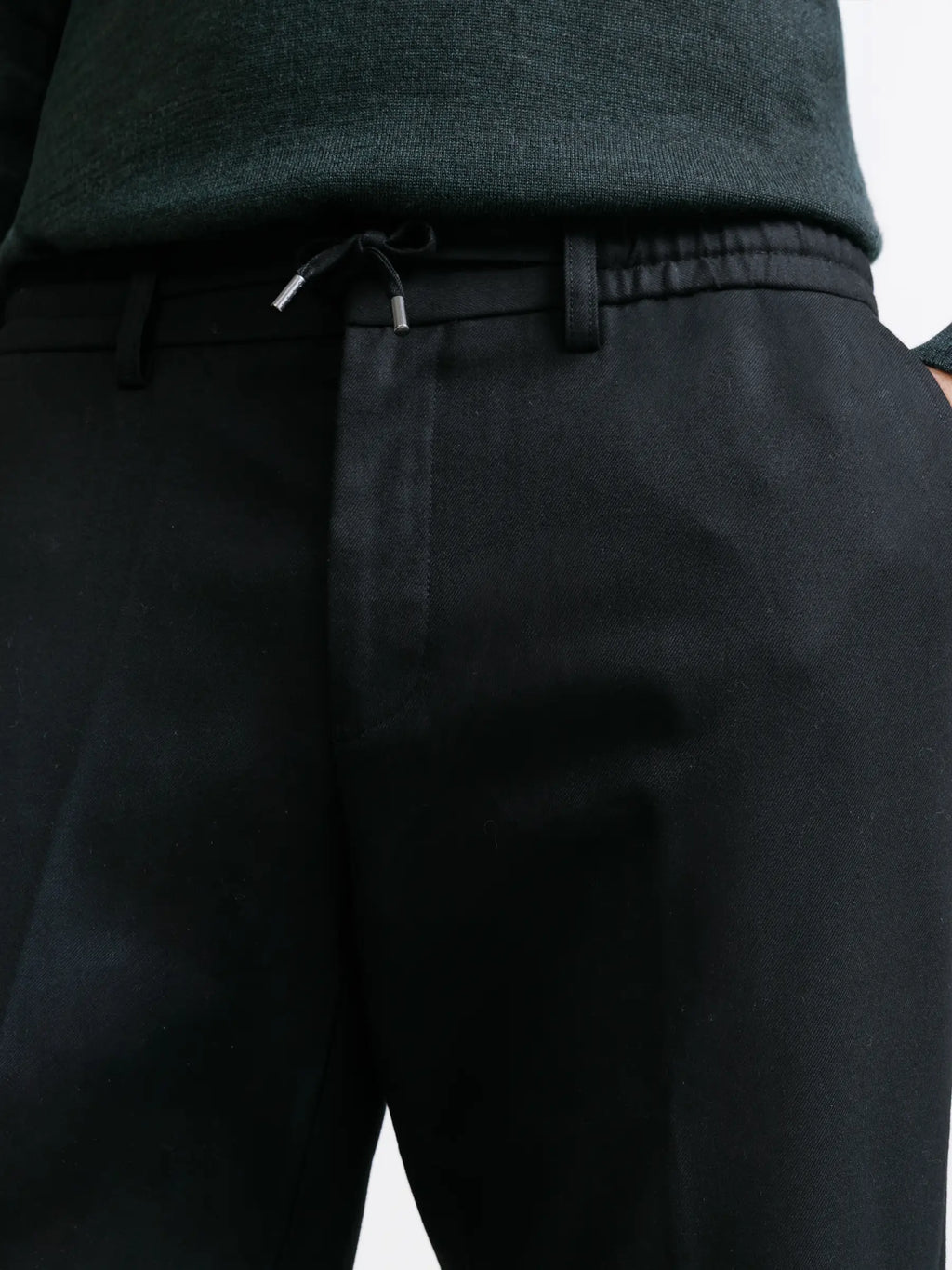 Pantalon ville en flanelle noire - IZAC