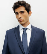 Costume 2 boutons laine majoritaire bleu - IZAC