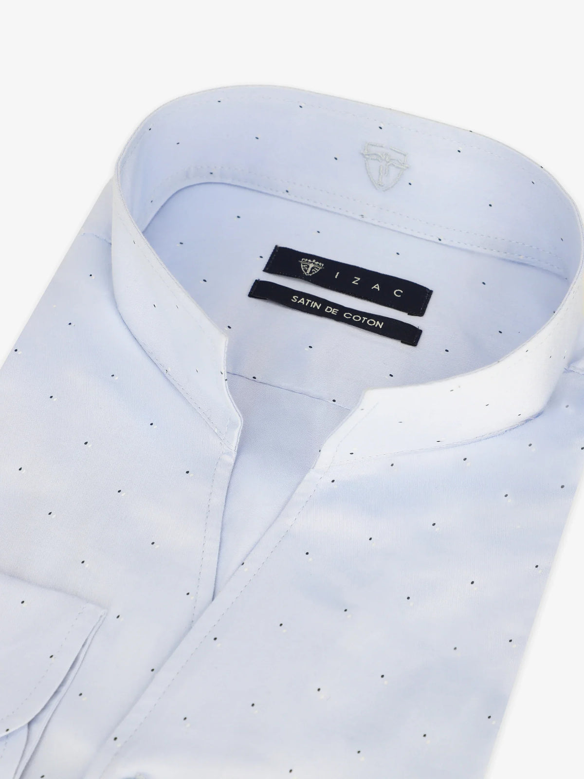 Chemise col philosophe ciel - IZAC