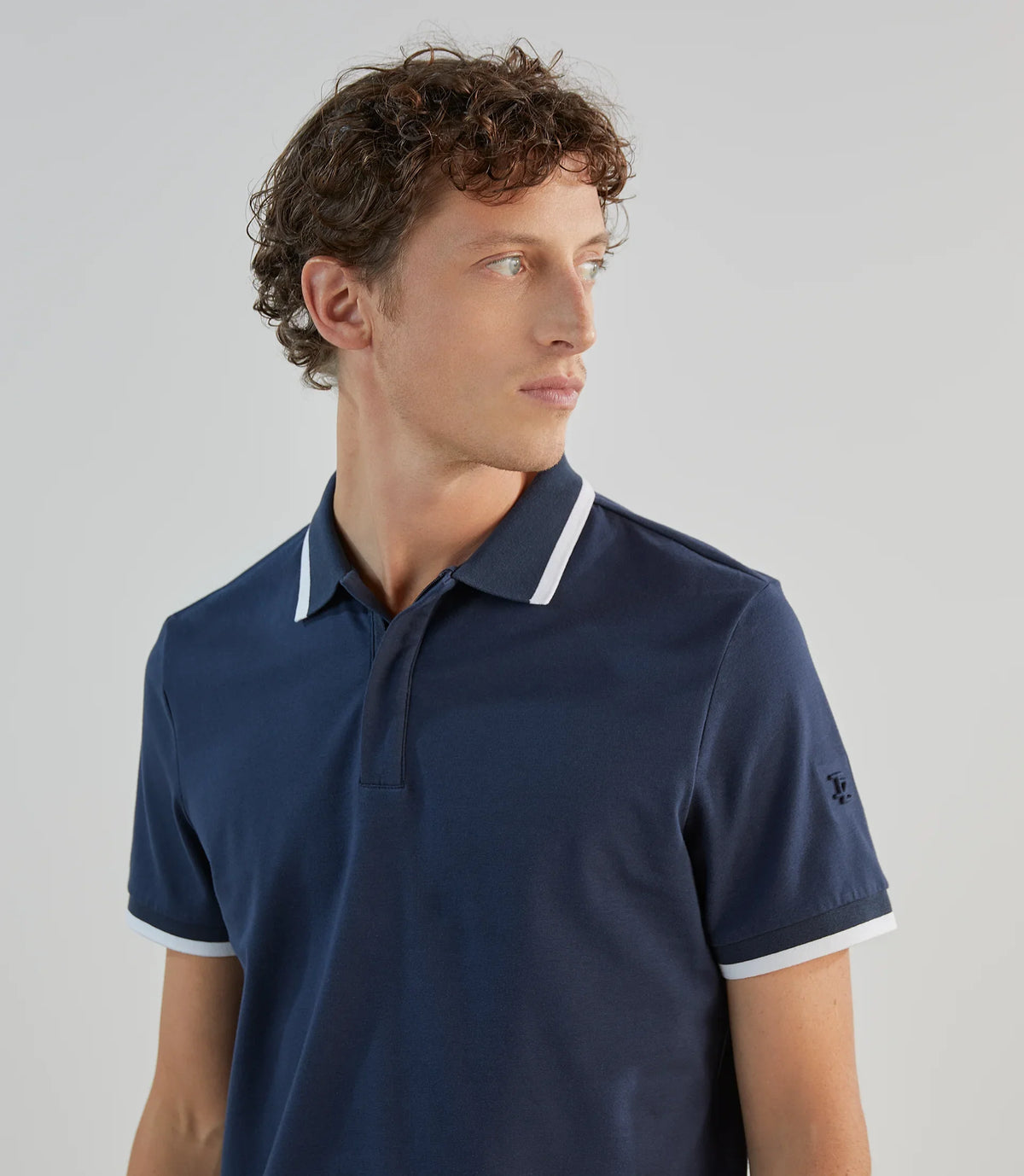 Polo zippé marine - IZAC