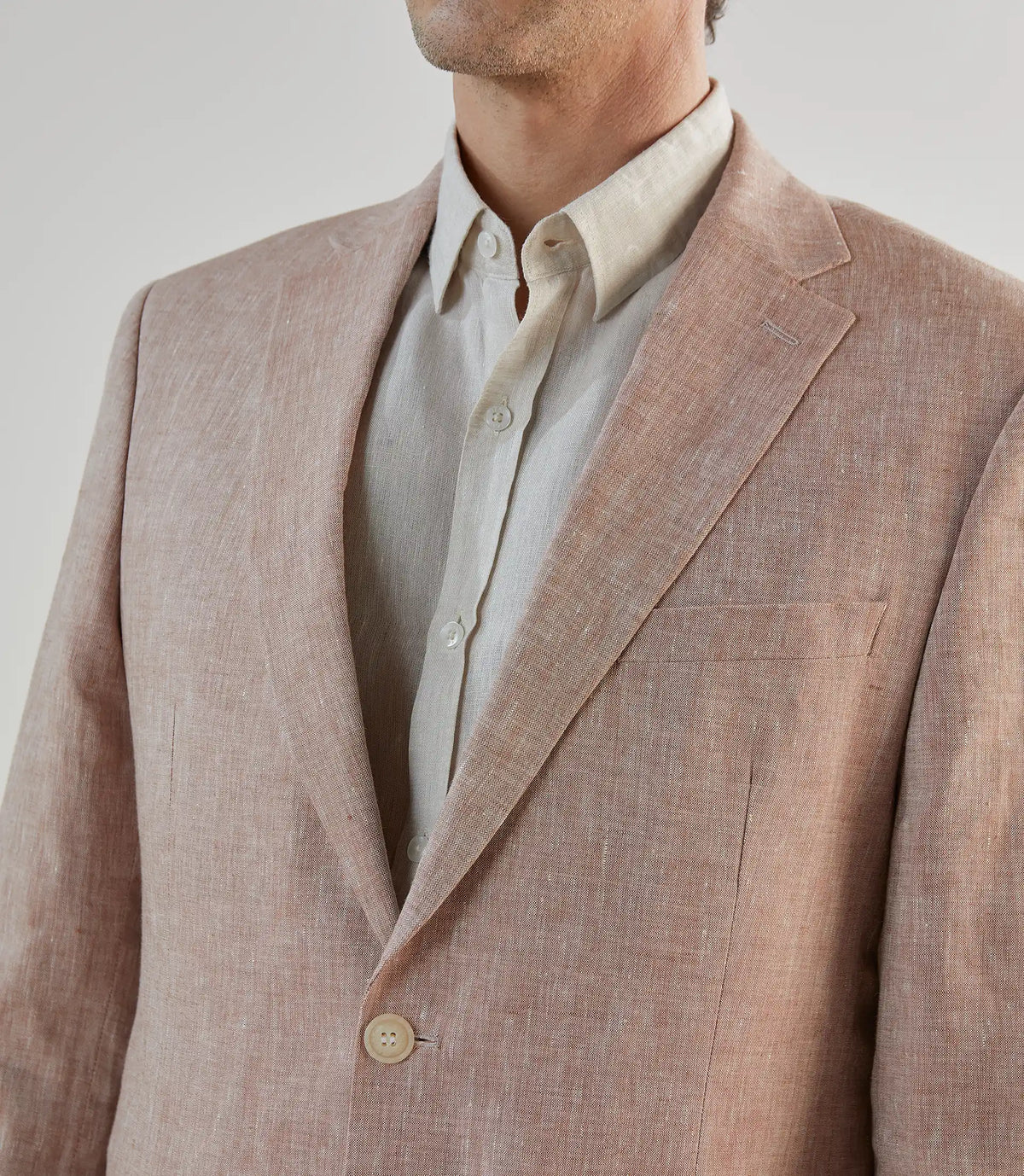 Veste ville 100% lin orange - IZAC