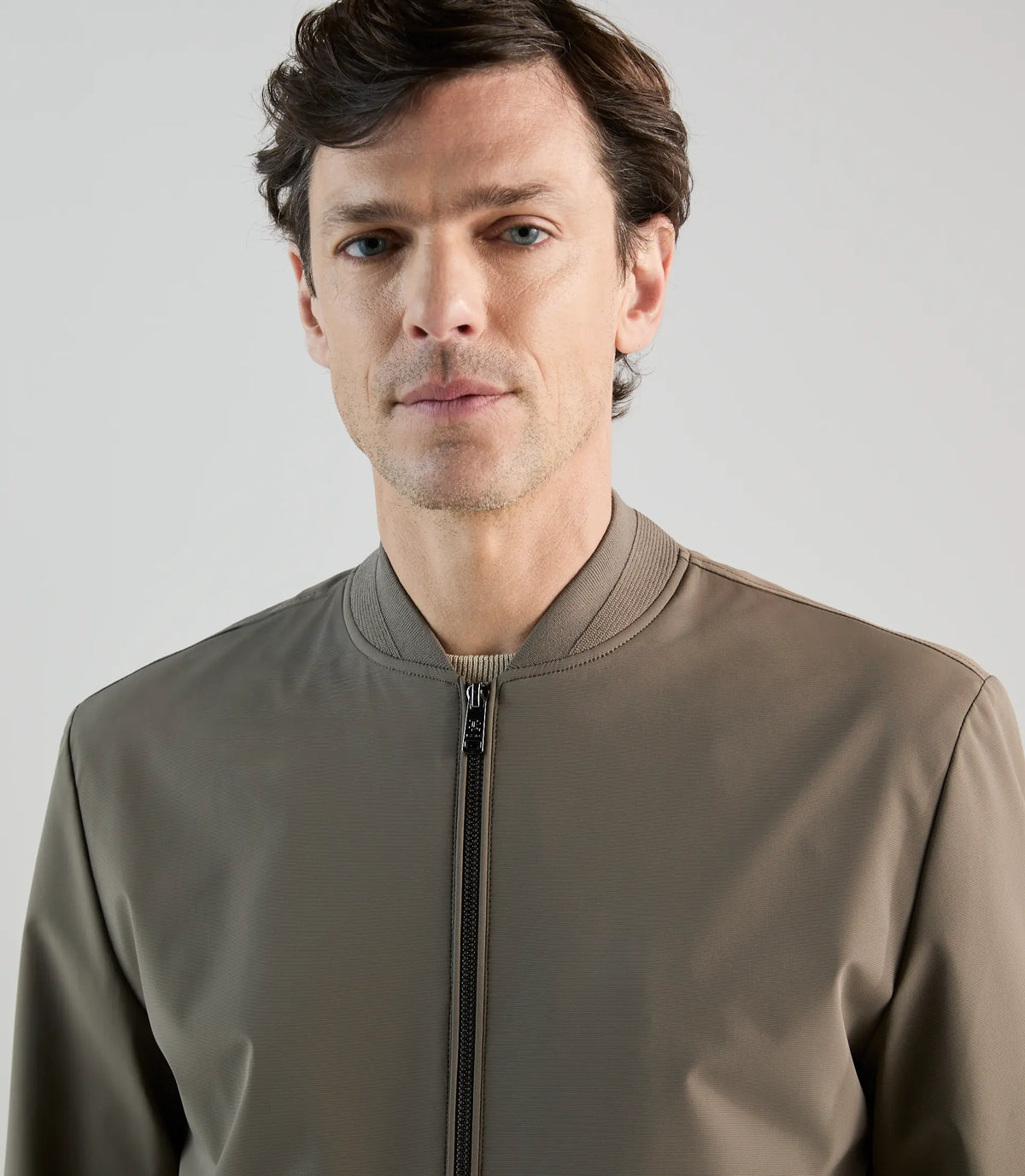 Blouson col teddy taupe - IZAC