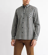 Chemise à petits carreaux beige - IZAC