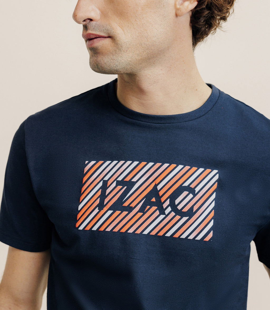 T-shirt col rond marine - IZAC