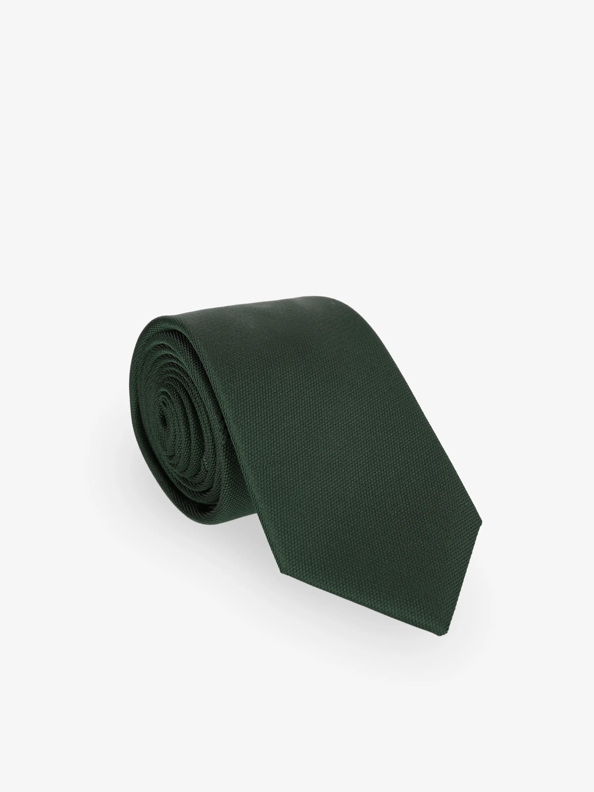 Cravate unie vert foncé - IZAC