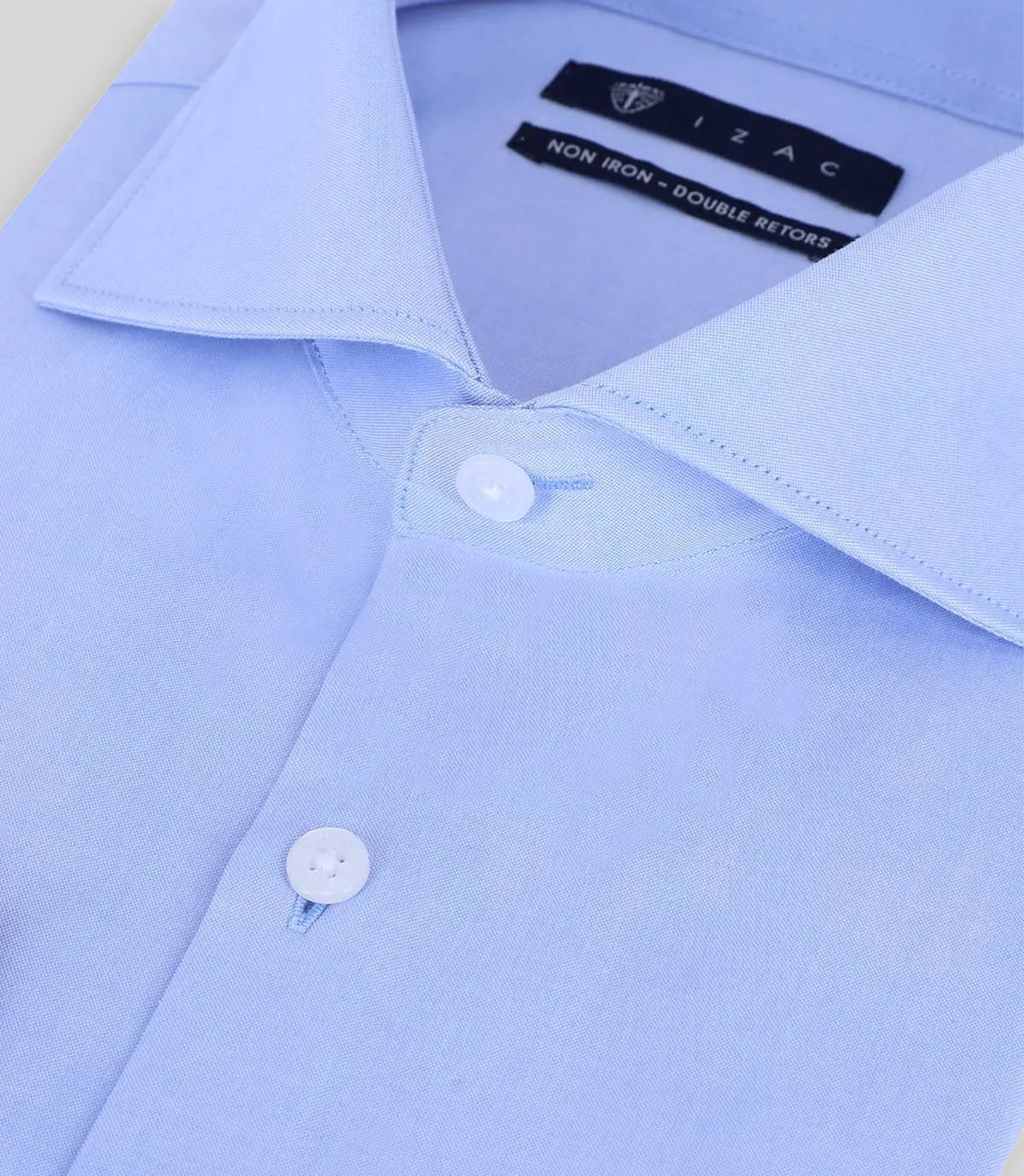 Chemise ville non iron bleu - IZAC
