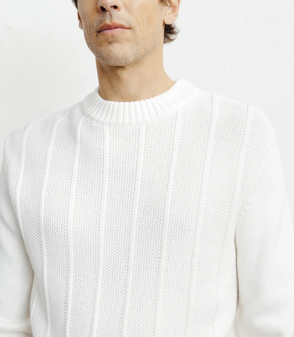 Pull col rond écru - IZAC