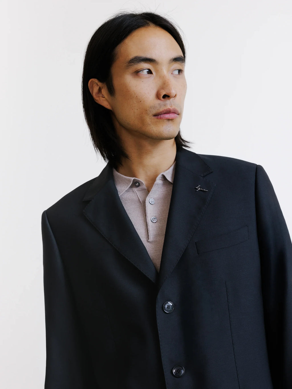 Veste en laine majoritaire noire - IZAC