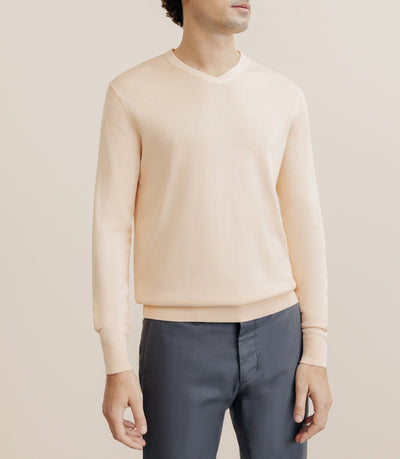 Pull col V pêche - IZAC