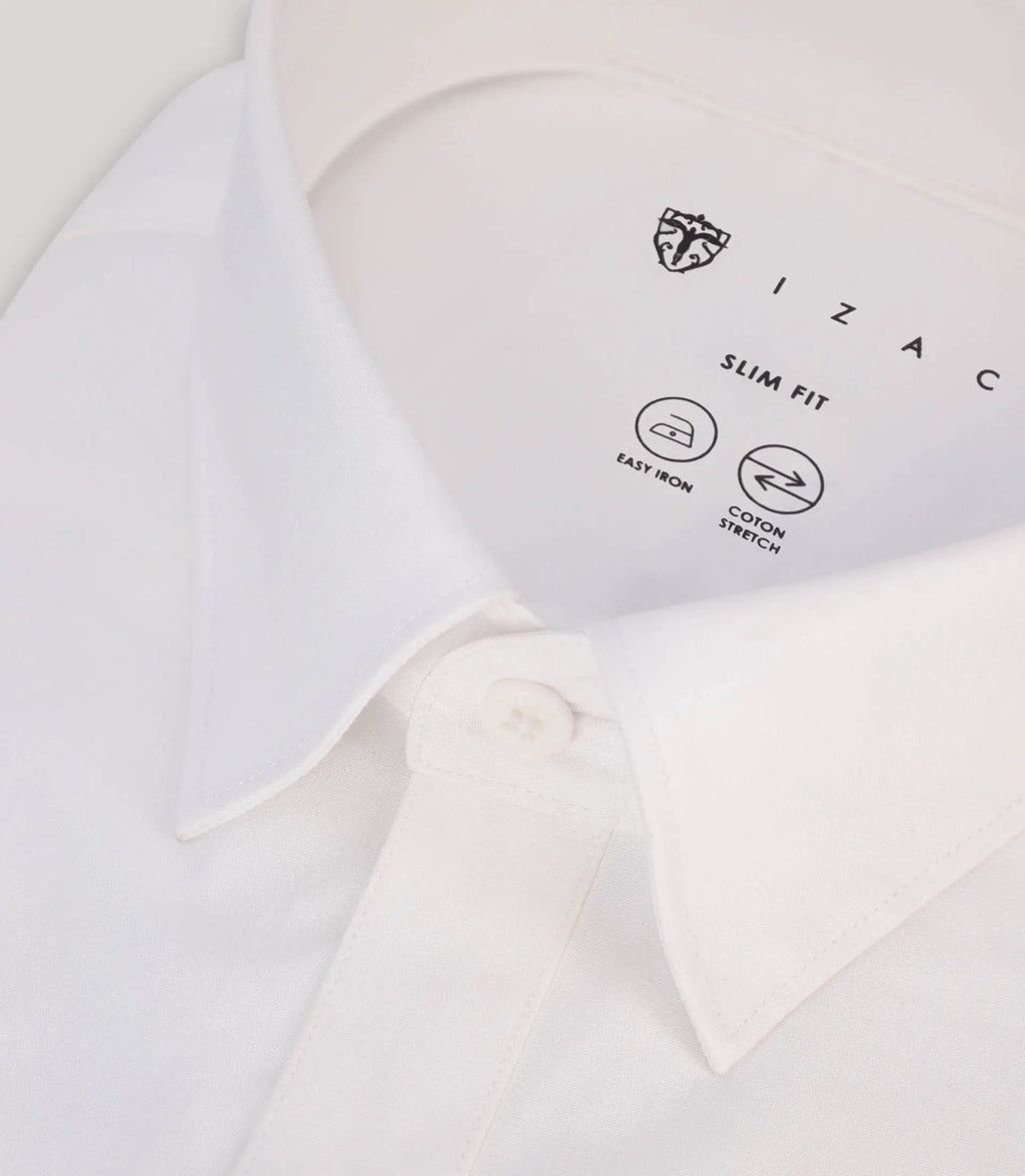 Chemise ville unie blanche - IZAC