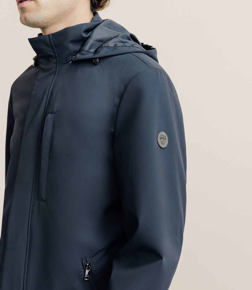 Parka longue et légère marine - IZAC
