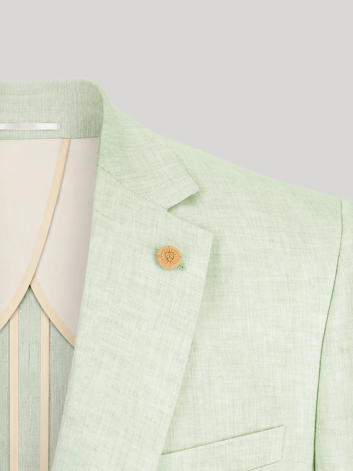 Veste ville séparable 100% lin vert eau - IZAC