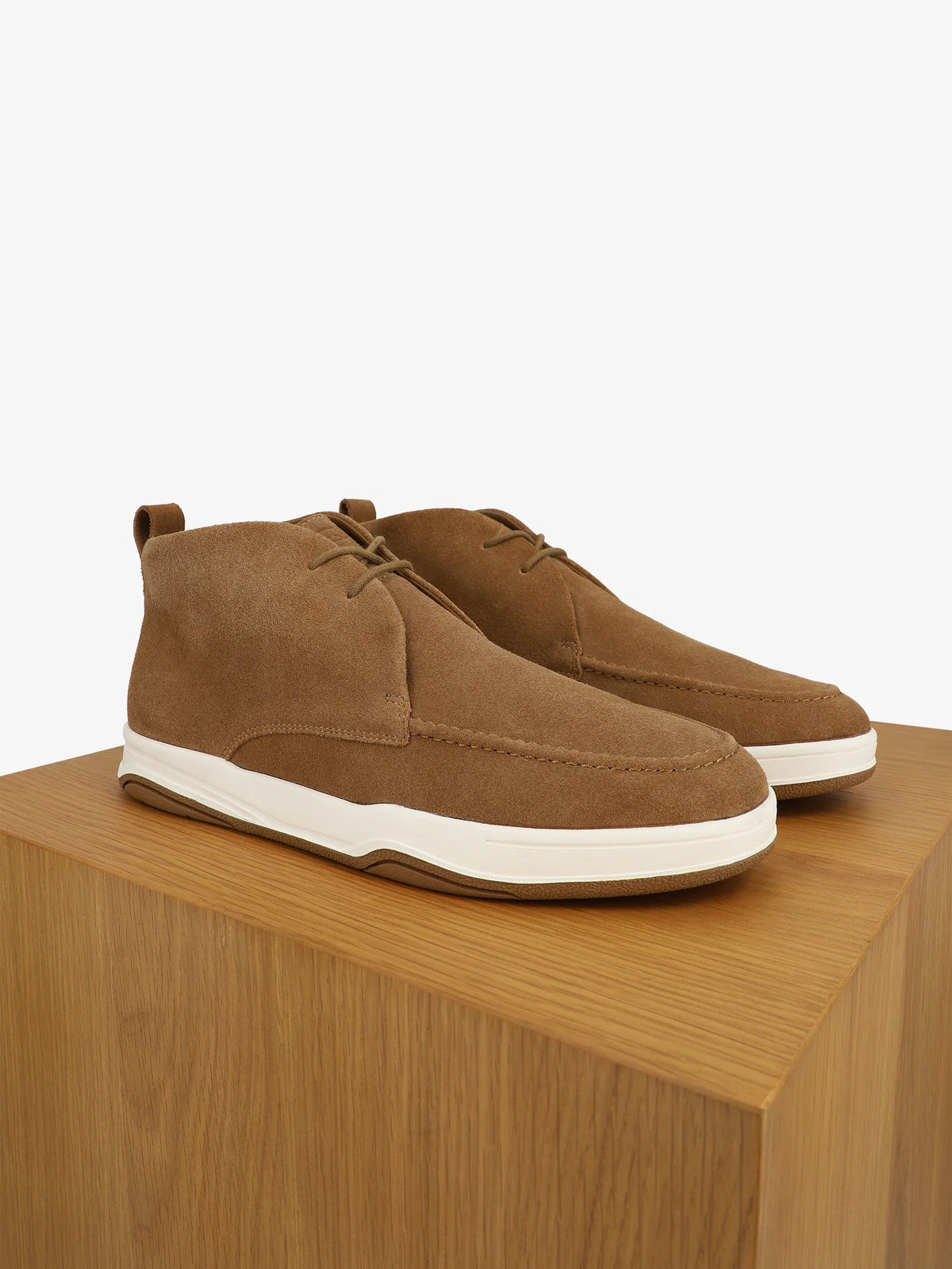 Bottines casual en suède camel - IZAC