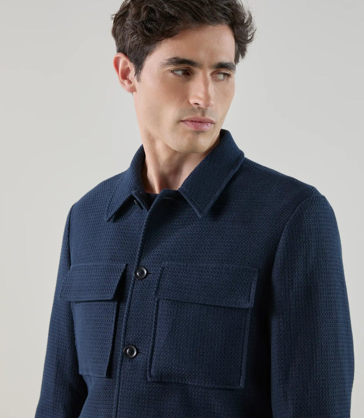Veste casual saharienne marine - IZAC