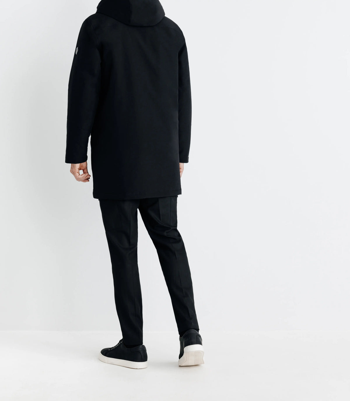 Parka à capuche noire - IZAC