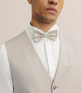 Gilet ville en laine majoritaire beige - IZAC