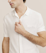 Polo en maille écru - IZAC