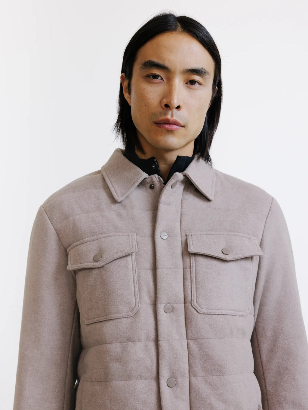 Blouson matelassé beige - IZAC