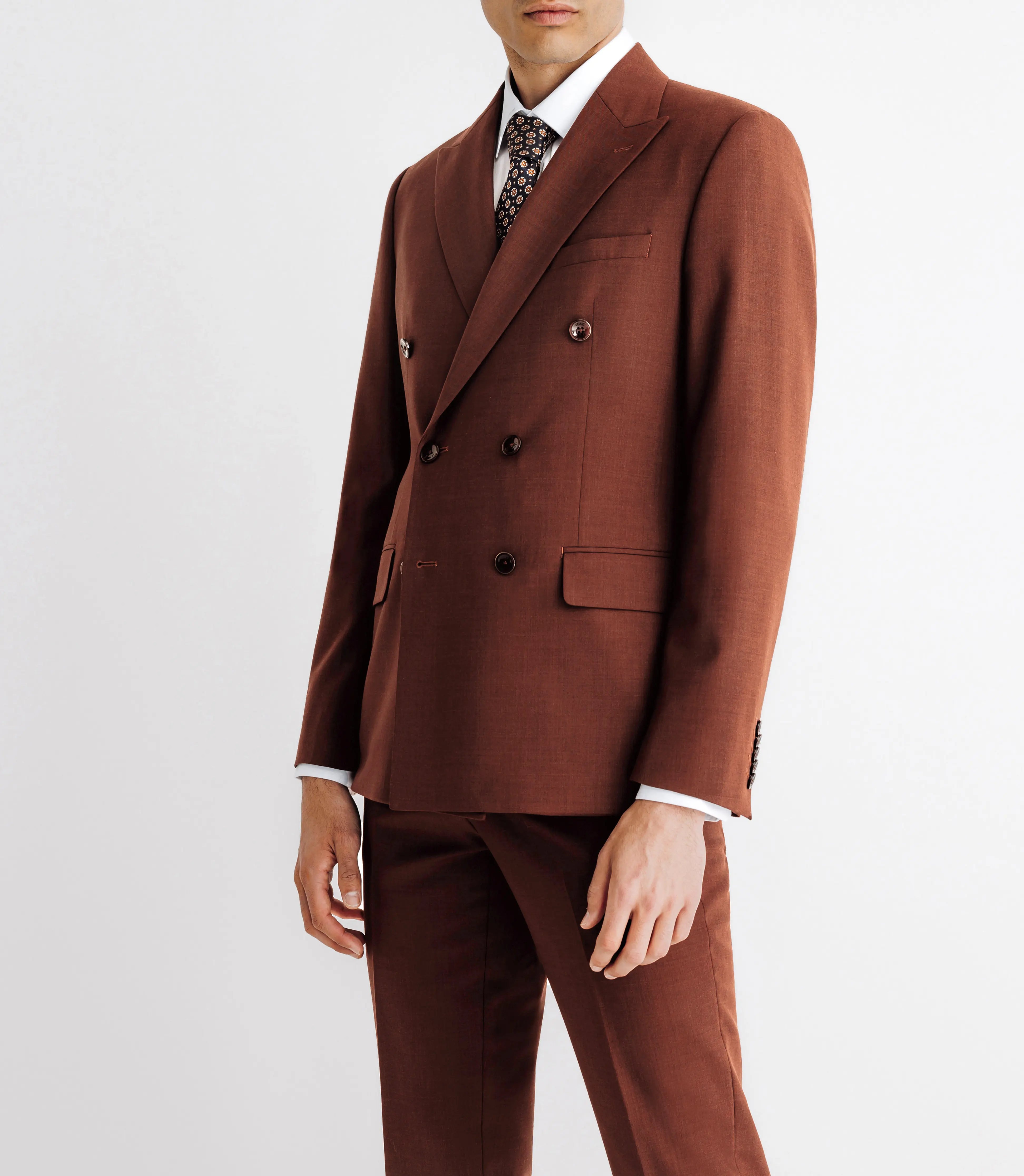 Costume croisé cannelle - IZAC