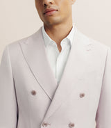 Costume croisé 6 boutons rose - IZAC