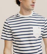 T-shirt marinière marine - IZAC