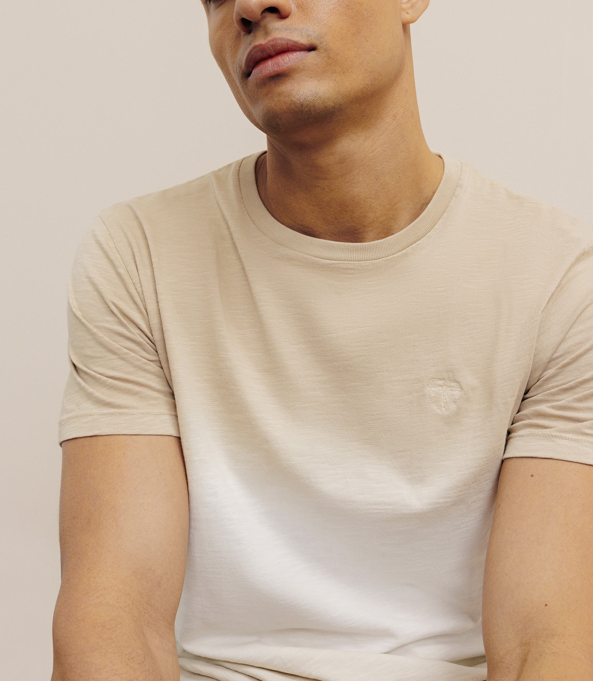 T-shirt tye & dye beige - IZAC