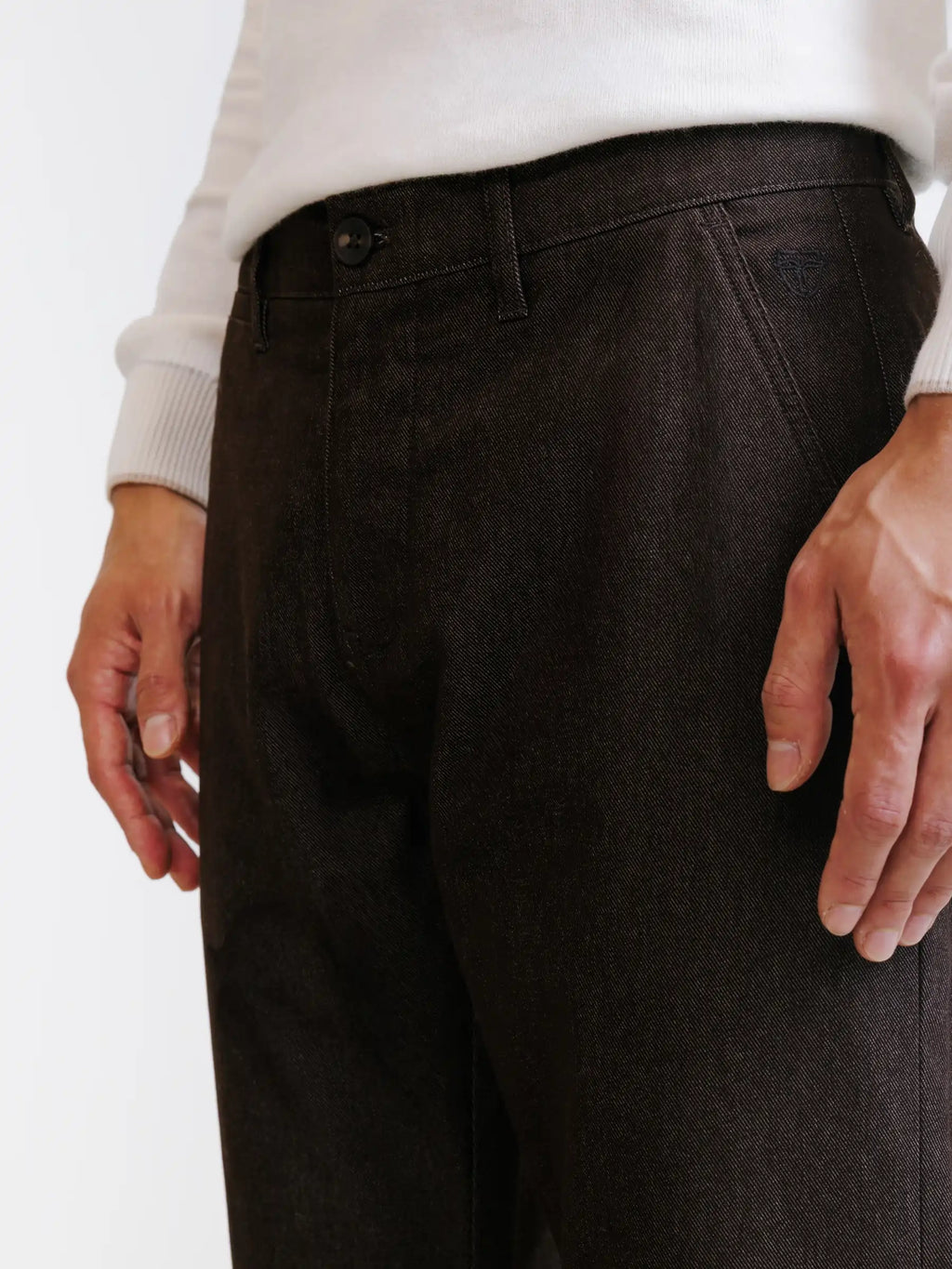 Pantalon casual marron - IZAC