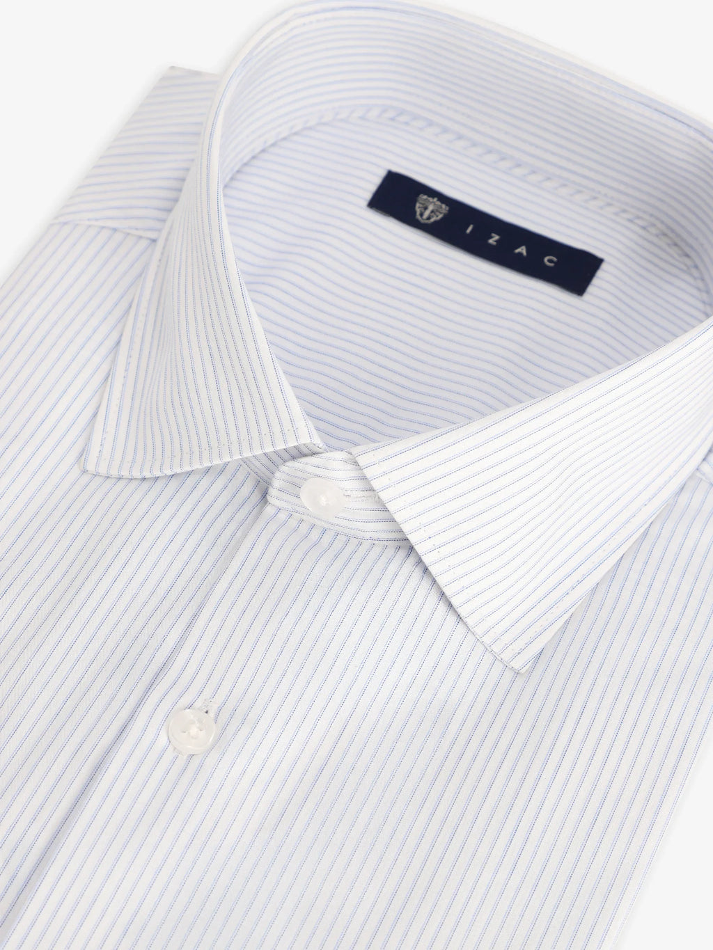Chemise micro motifs bleu ciel