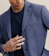 Veste casual 2 boutons bleue - IZAC