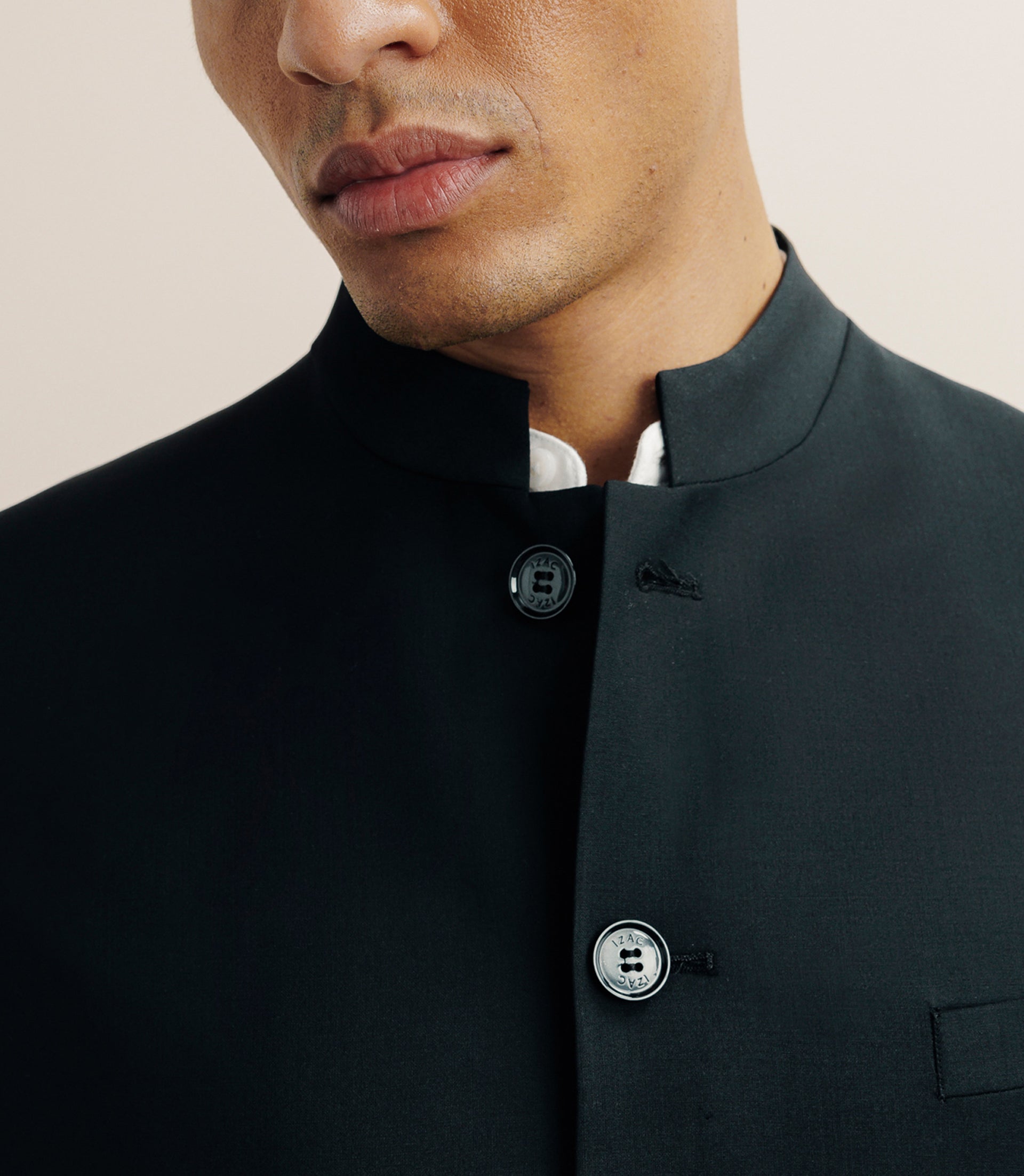 Costume en laine mélangée noir - IZAC