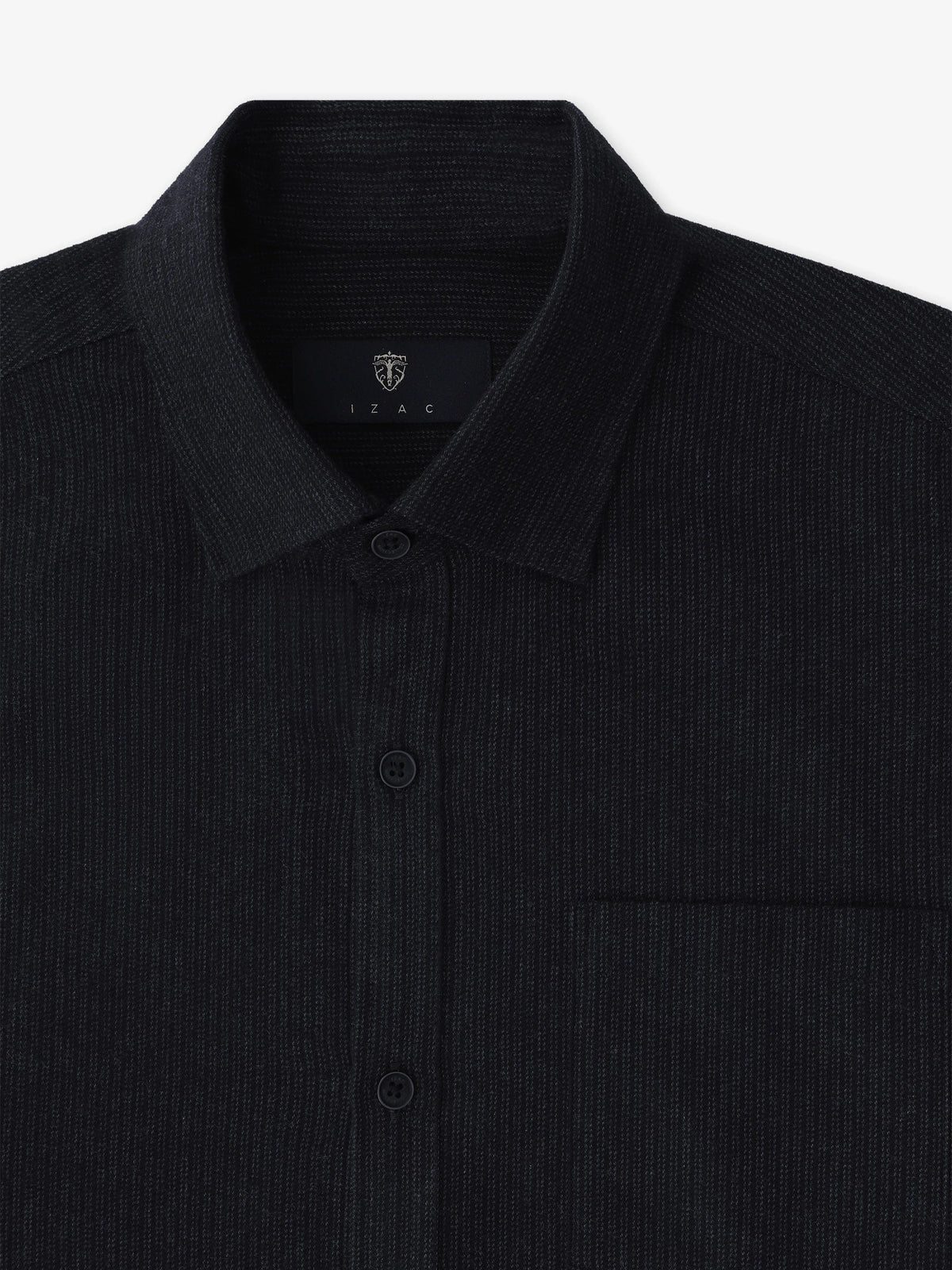 Chemise casual avec col boutonné marine
