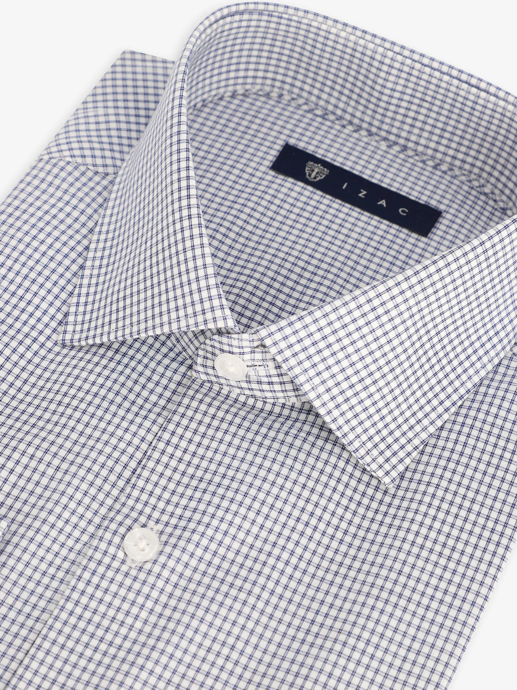Chemise micro motifs marine