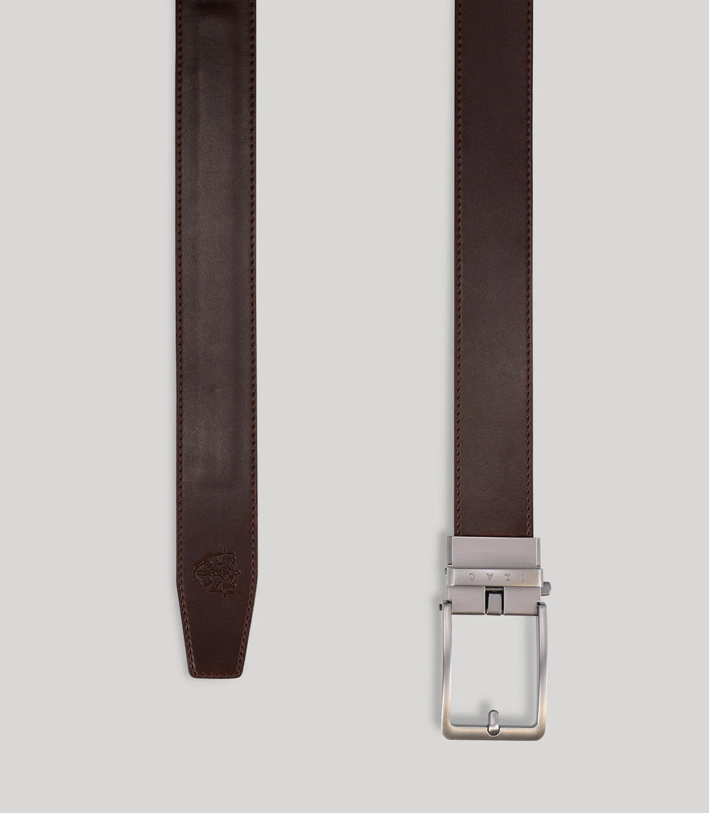 Ceinture à cliquet marron - IZAC