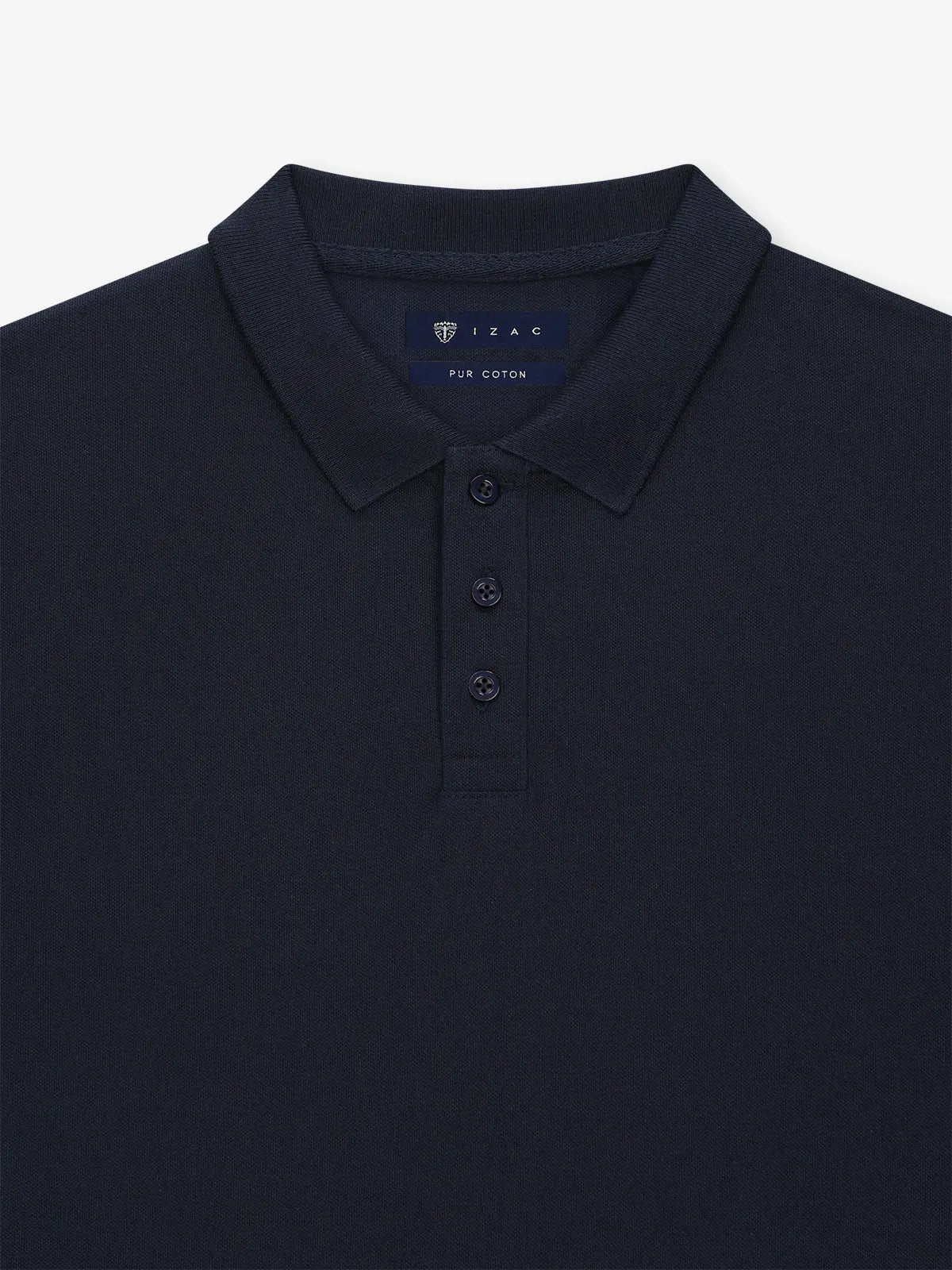 Polo boutonné marine - IZAC