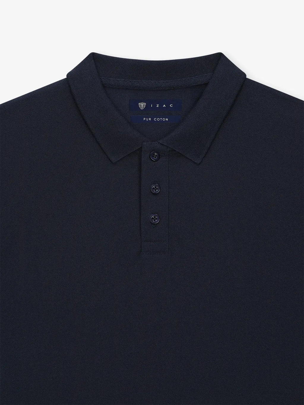 Polo boutonné marine - IZAC