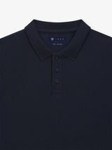Polo boutonné marine - IZAC