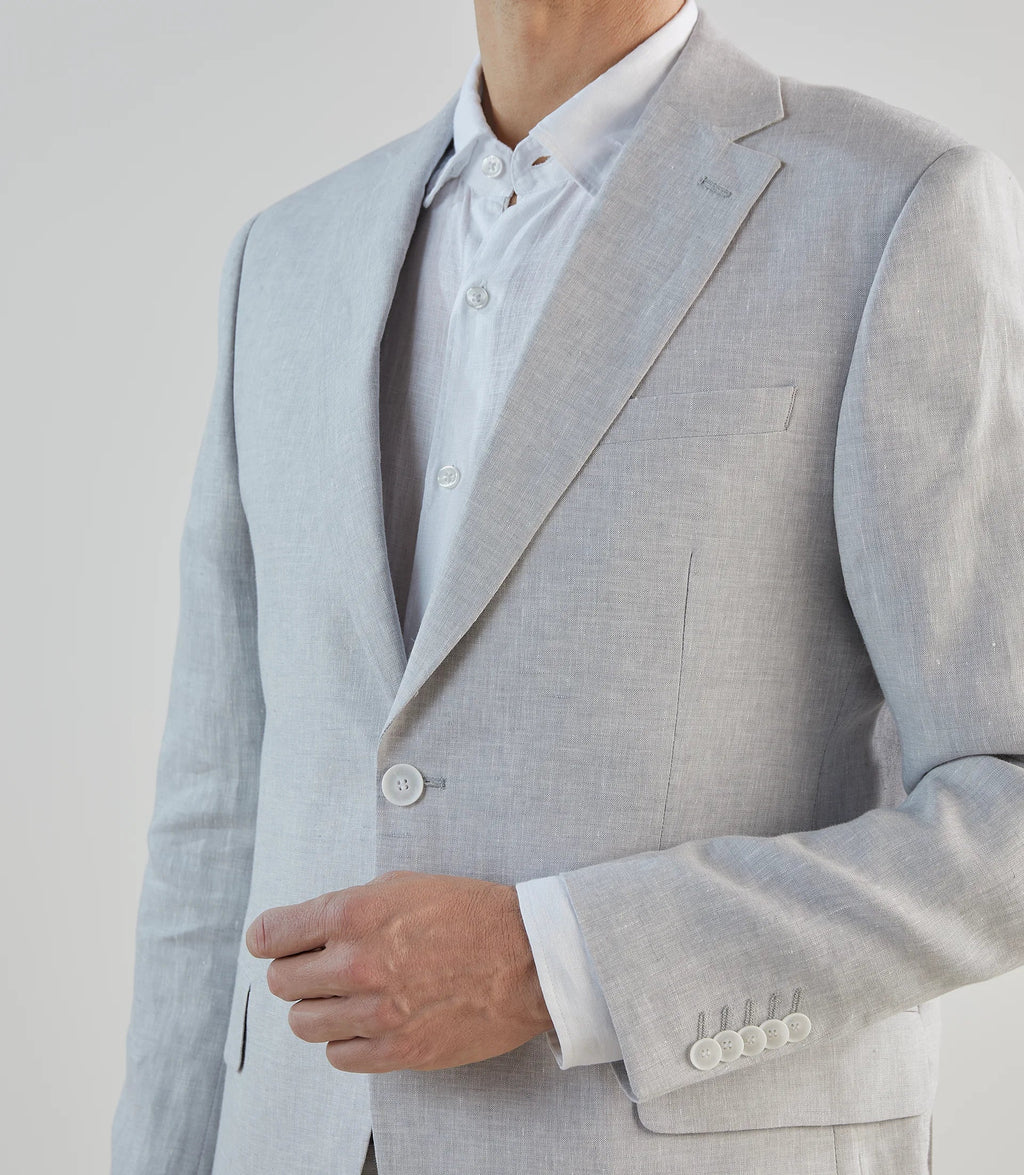 Veste ville 100% lin grise - IZAC