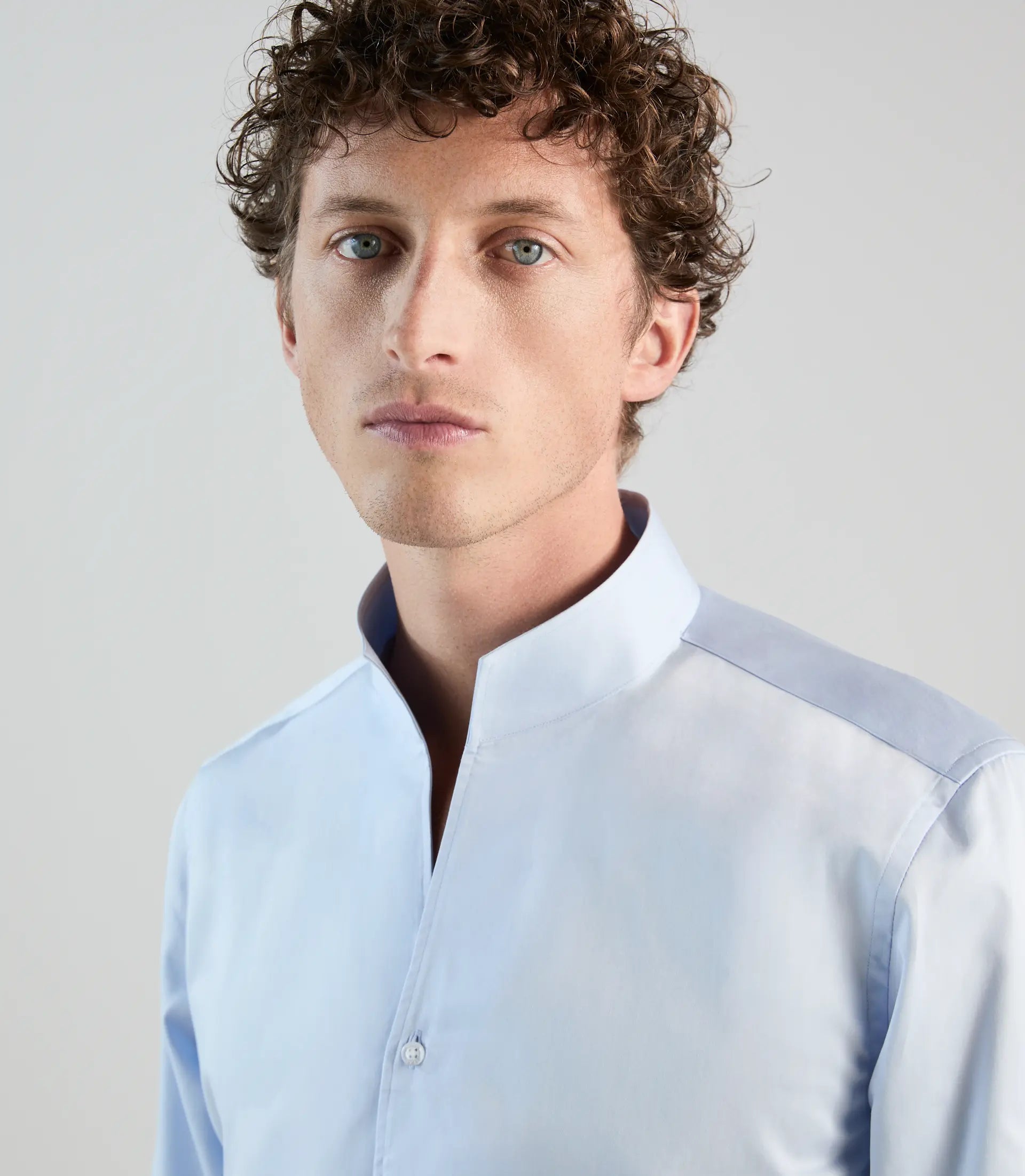 Chemise ville en coton ciel - IZAC