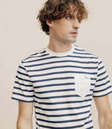 T-shirt marinière marine - IZAC