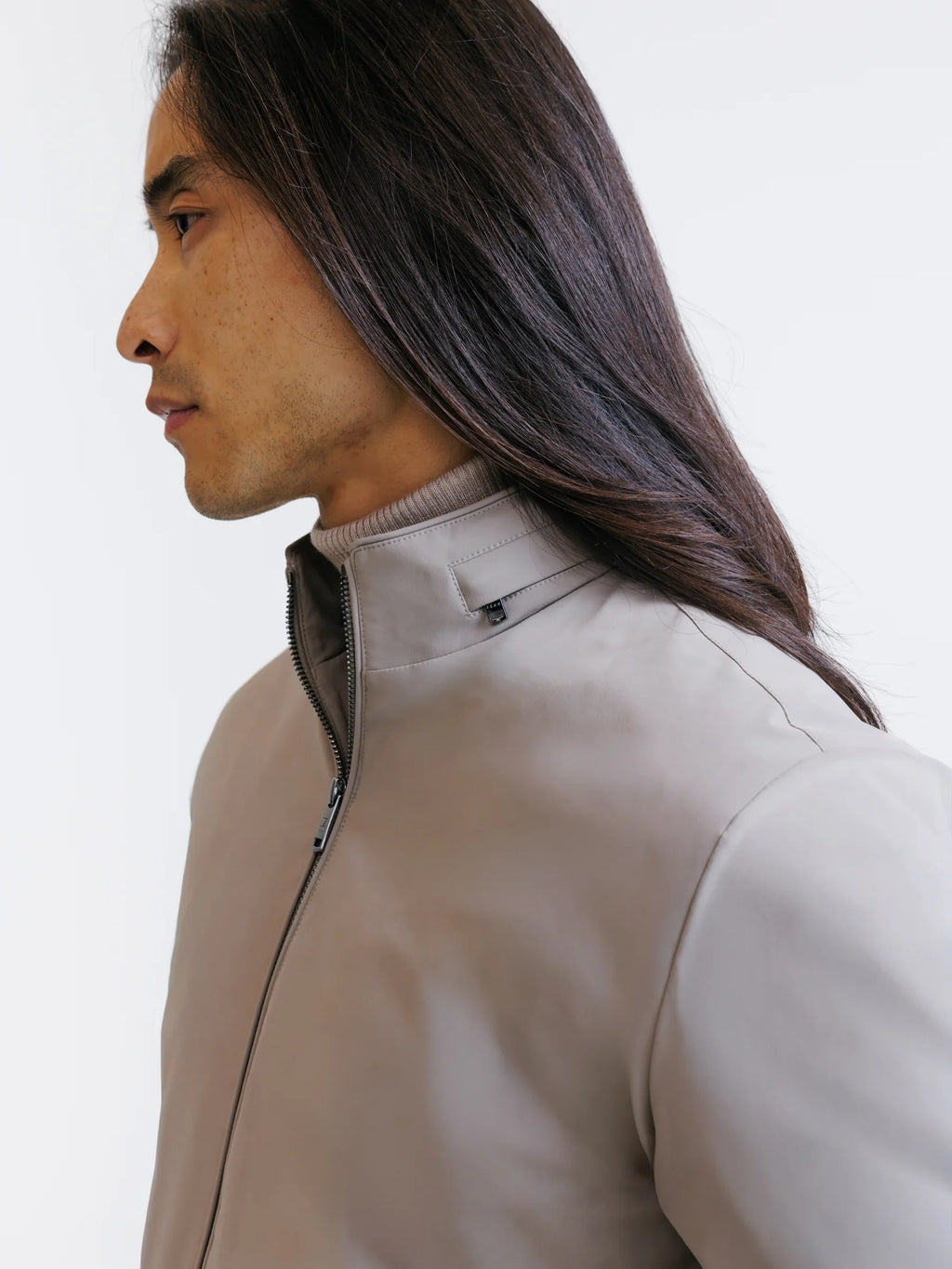 Blouson avec capuche beige - IZAC